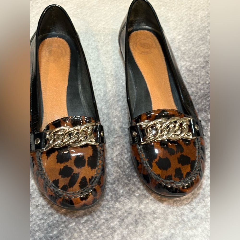 Nurture Brown Black Animal Print‎ Slip On Comfortable Flats Shoes  8
